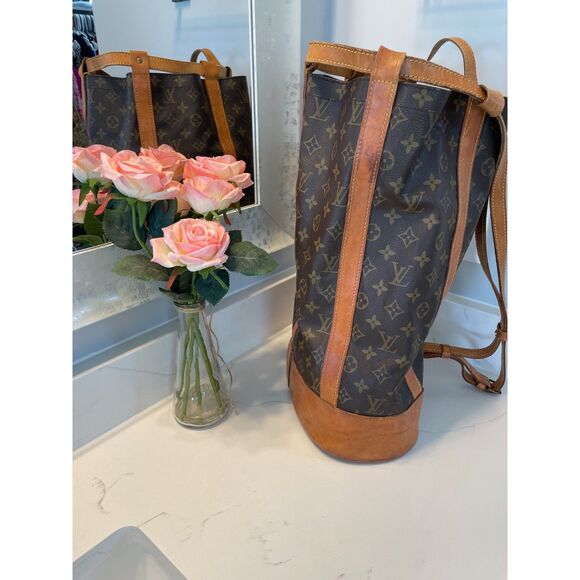 Louis Vuitton Authentic Randonnee PM Monogram Hobo Backpack Bag main image 12